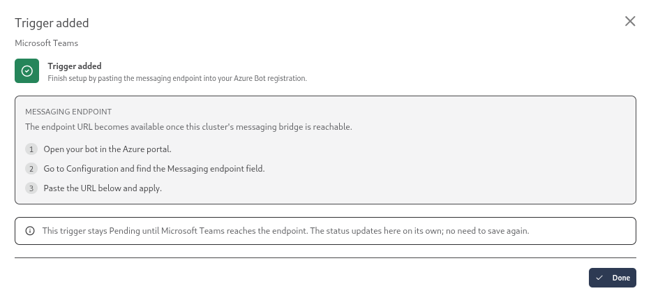 The Trigger added panel